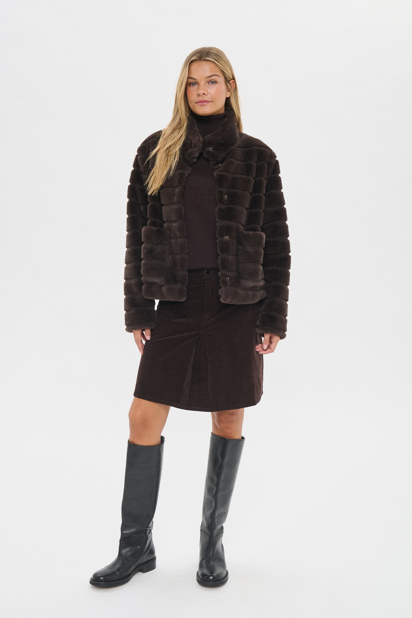 Saint Tropez Leonie Jacket | Chocolate Brown