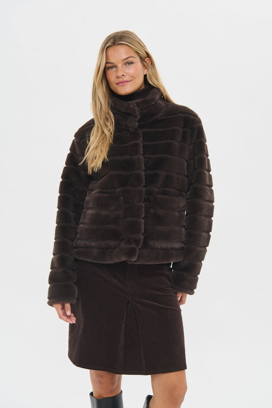 Saint Tropez LeonieSZ Jacket | Chocolate Brown