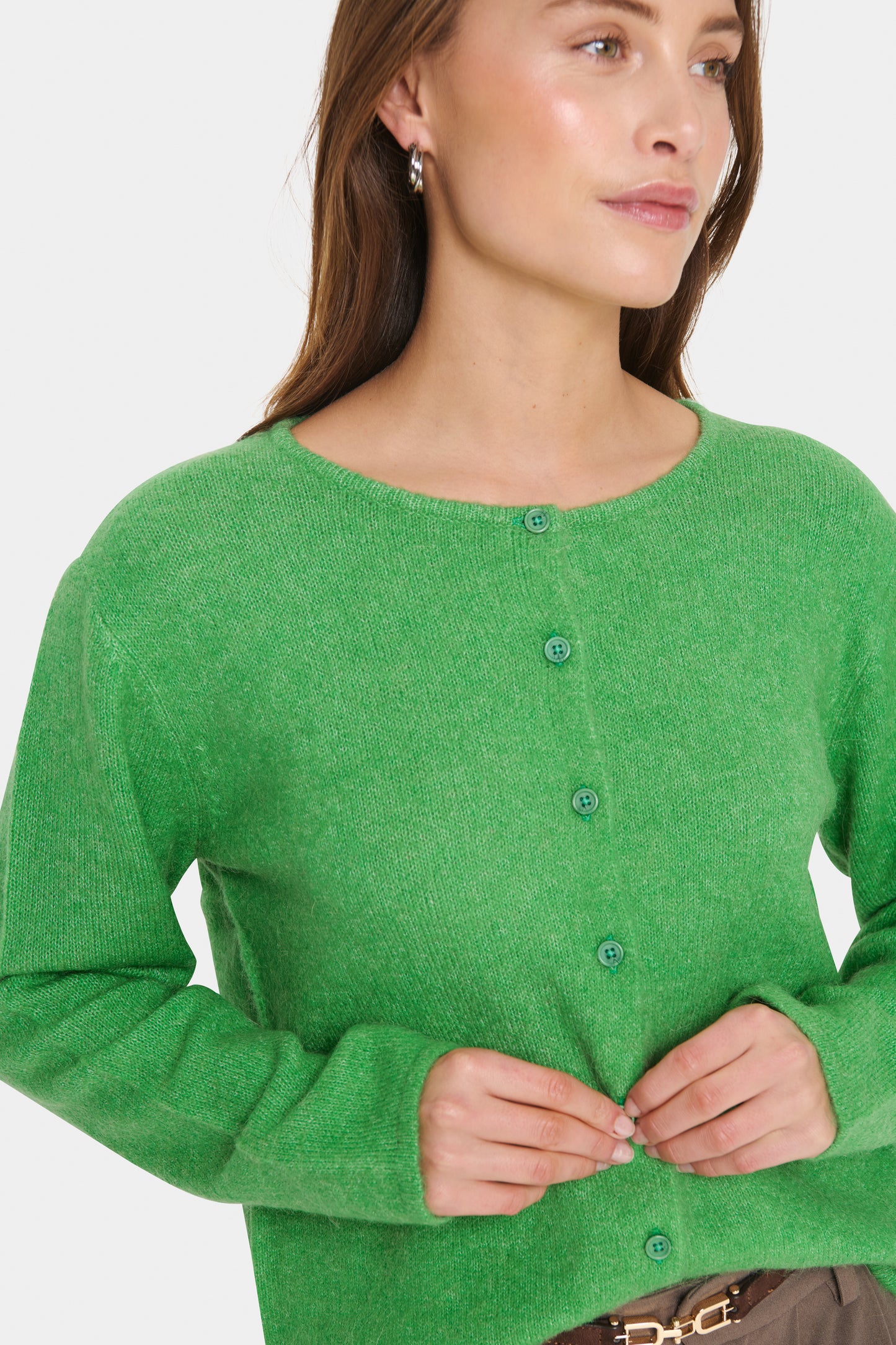Saint Tropez Larna Cardigan | Greenbriar