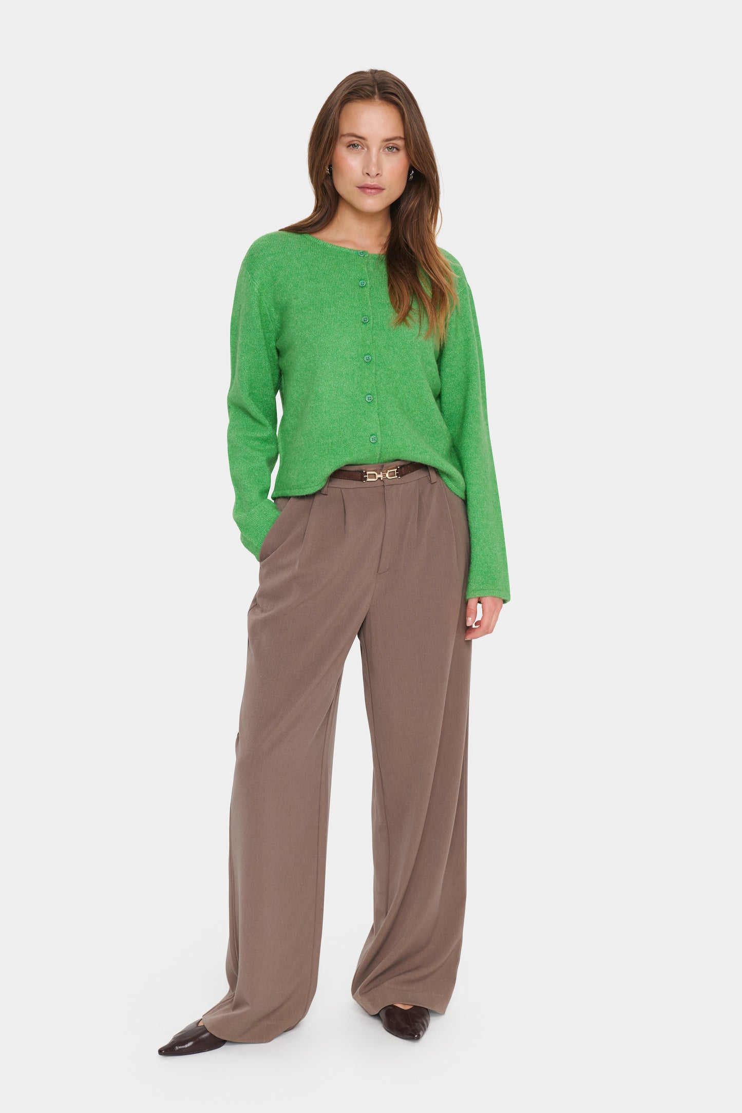 Saint Tropez Larna Cardigan | Greenbriar