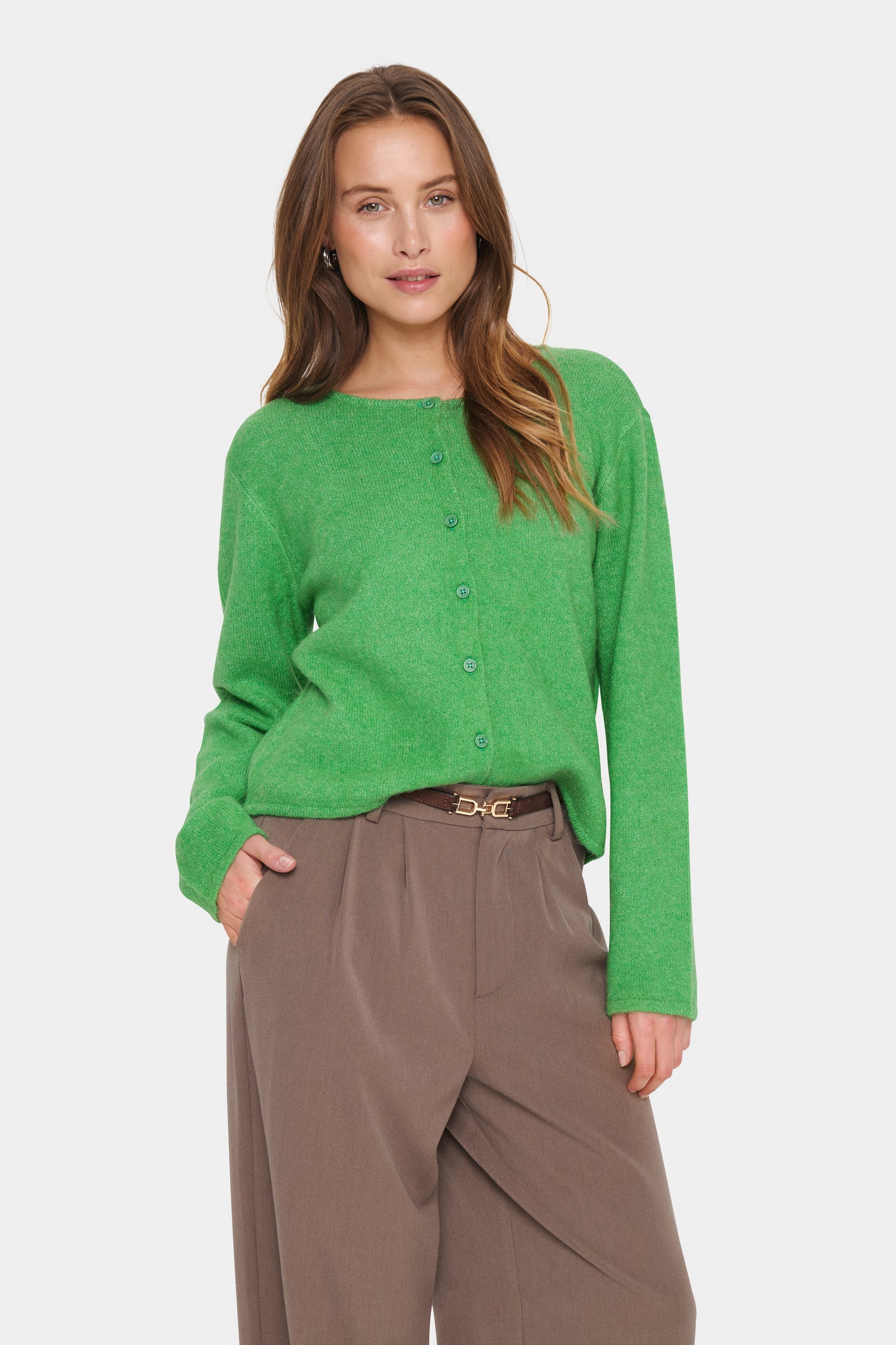 Saint Tropez Larna Cardigan | Greenbriar