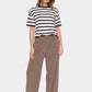 Saint Tropez Likam Striped Pullover | Winter White Nightsky Stripe