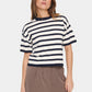 Saint Tropez Likam Striped Pullover | Winter White Nightsky Stripe