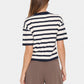 Saint Tropez Likam Striped Pullover | Winter White Nightsky Stripe