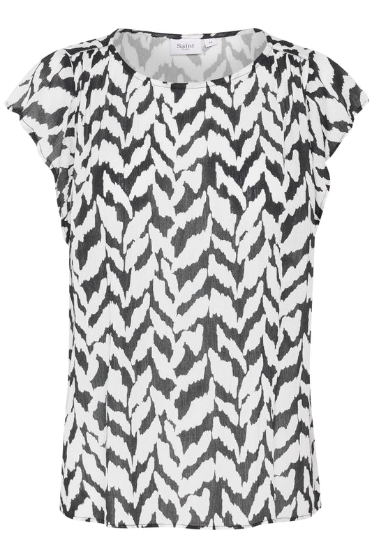 Saint Tropez VegaSZ Adele Top | Small Monochrome Strokes