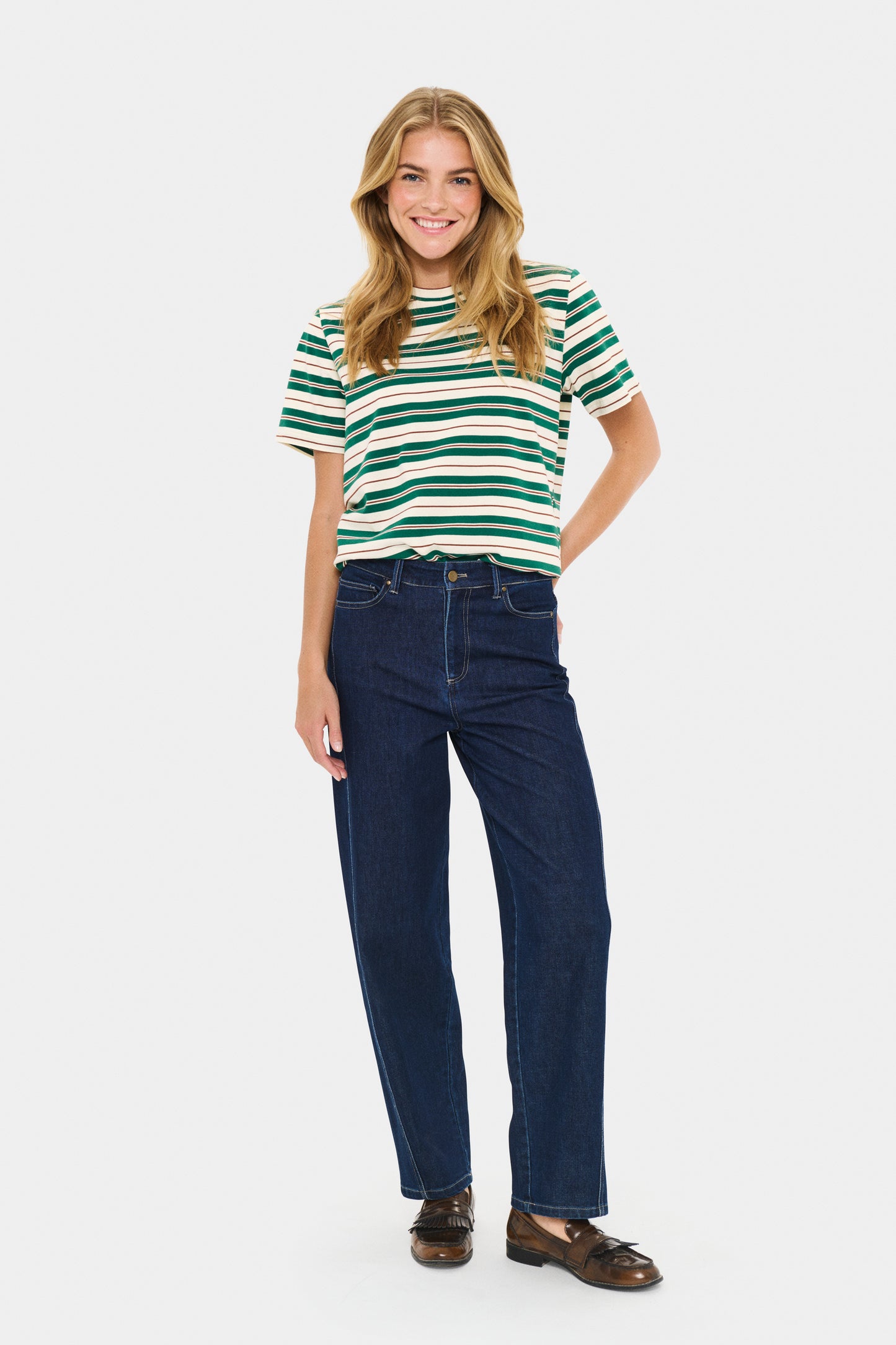 Saint Tropez Loesa Jeans | Dark Blue Denim
