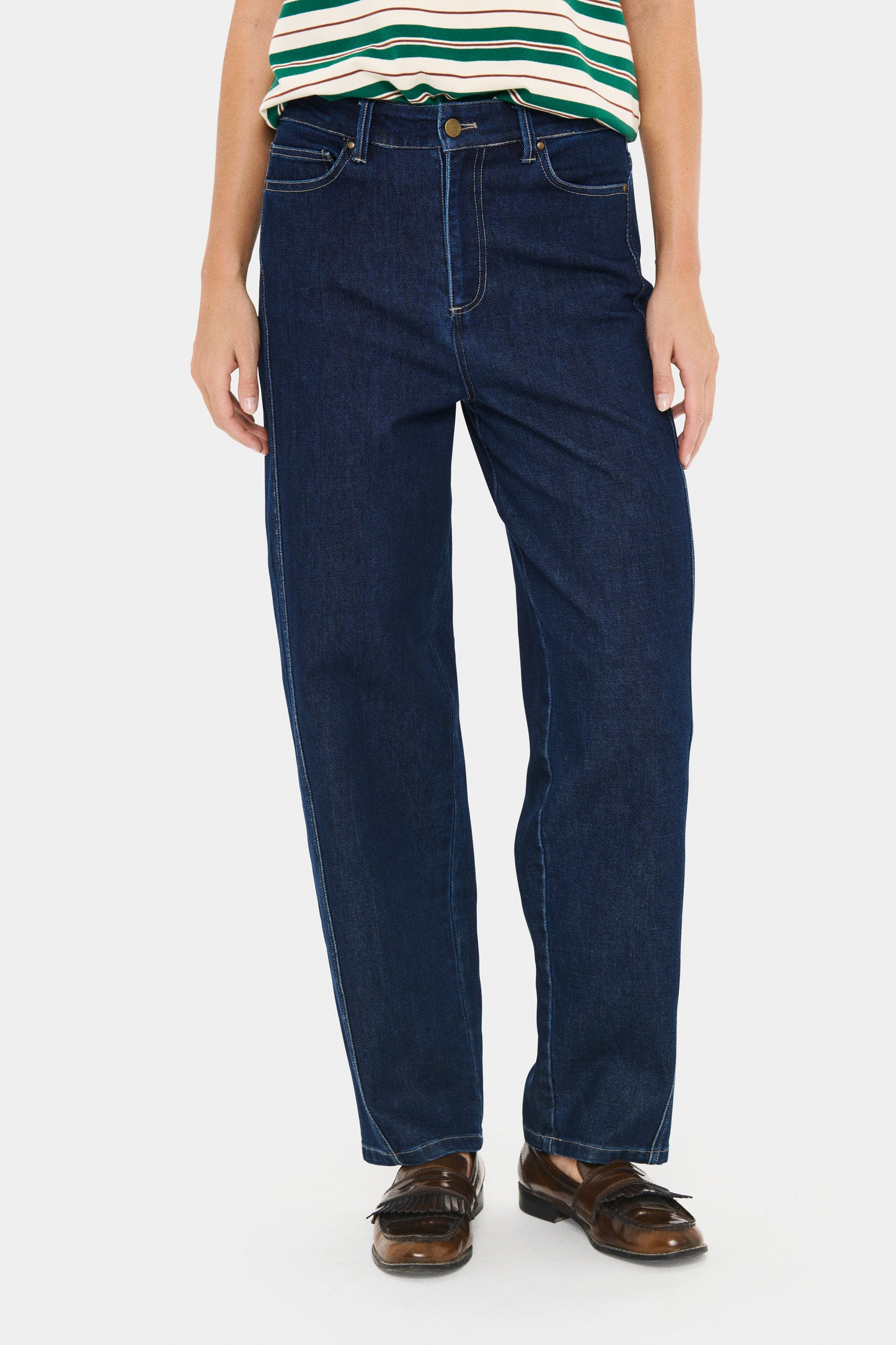 Saint Tropez Loesa Jeans | Dark Blue Denim
