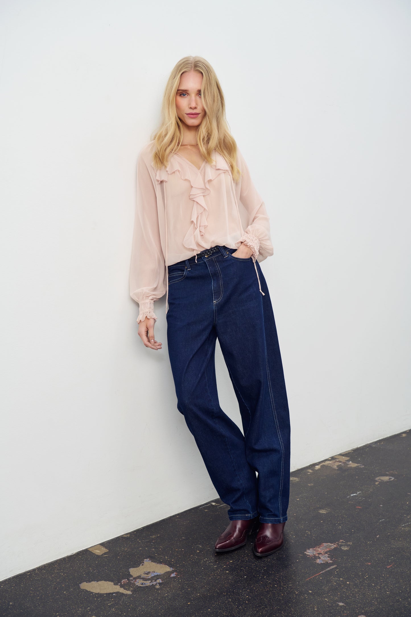 Saint Tropez Loesa Jeans | Dark Blue Denim