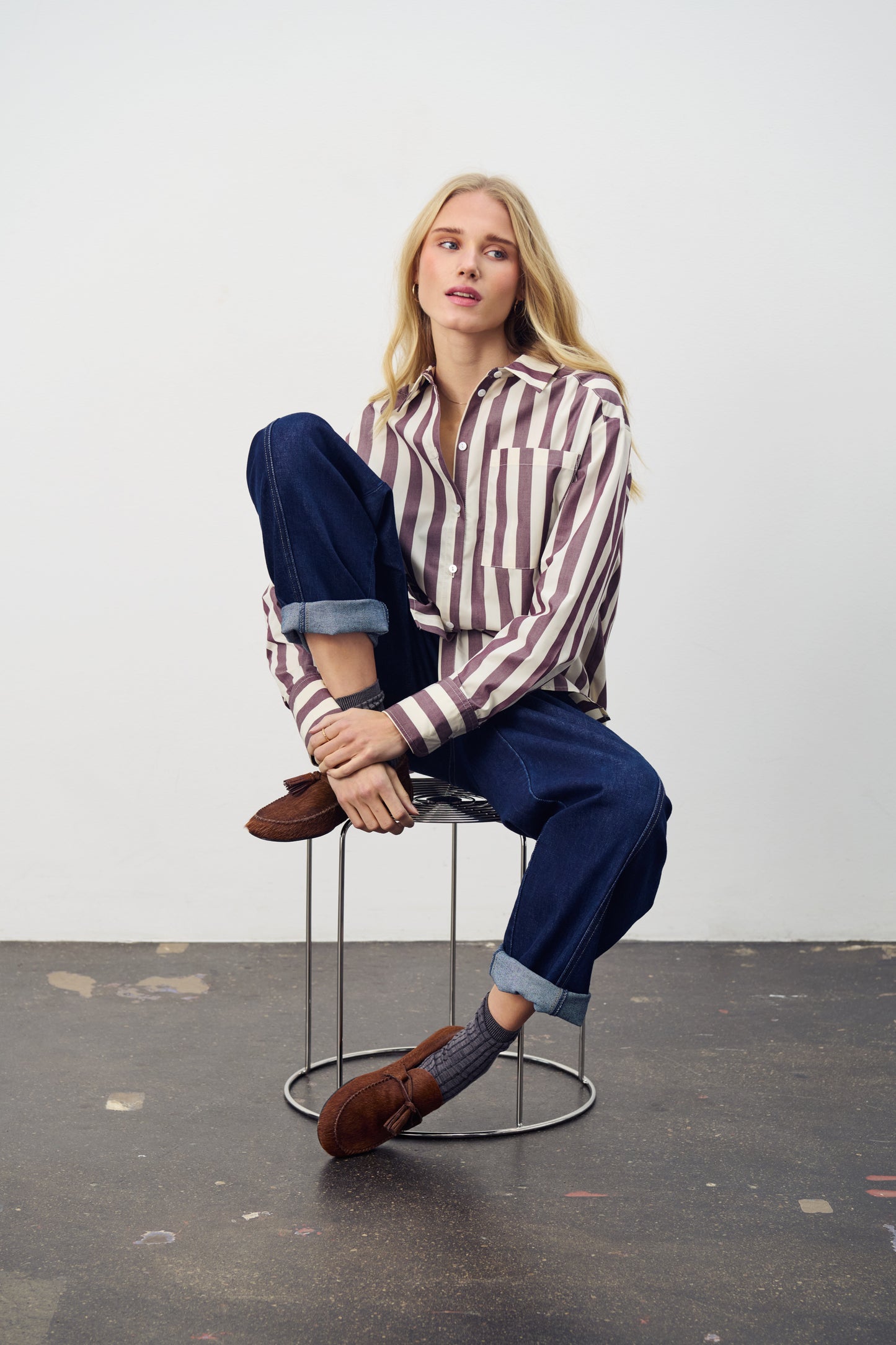 Saint Tropez Loesa Jeans | Dark Blue Denim