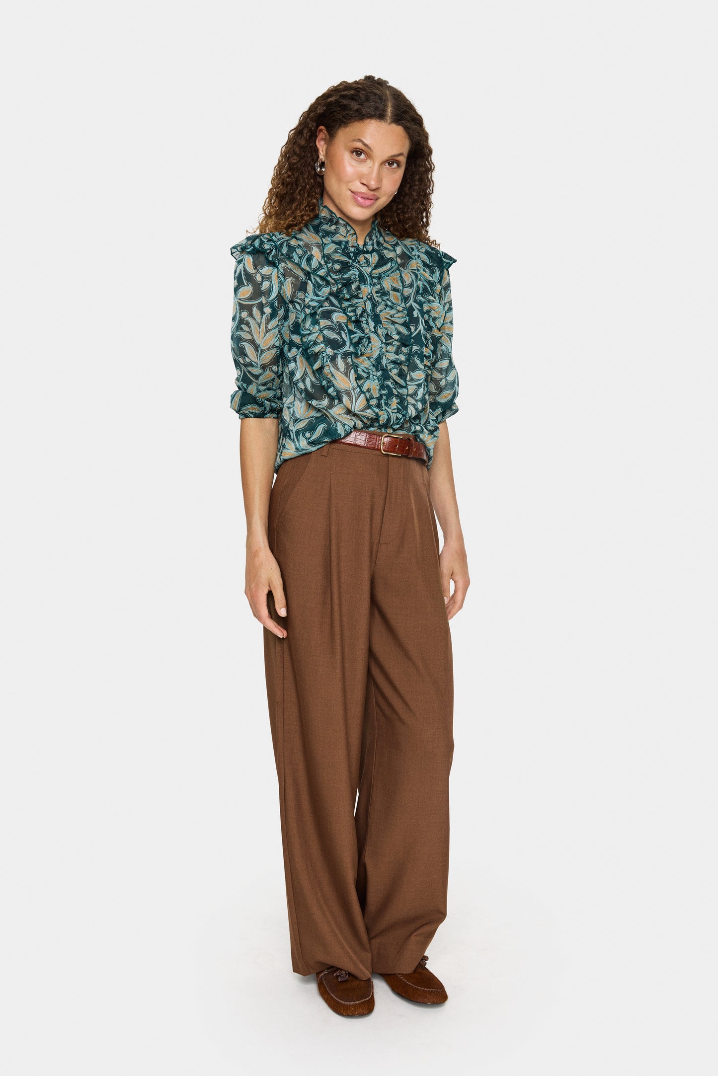 Maxine Blouse | Pine Autumn Floral