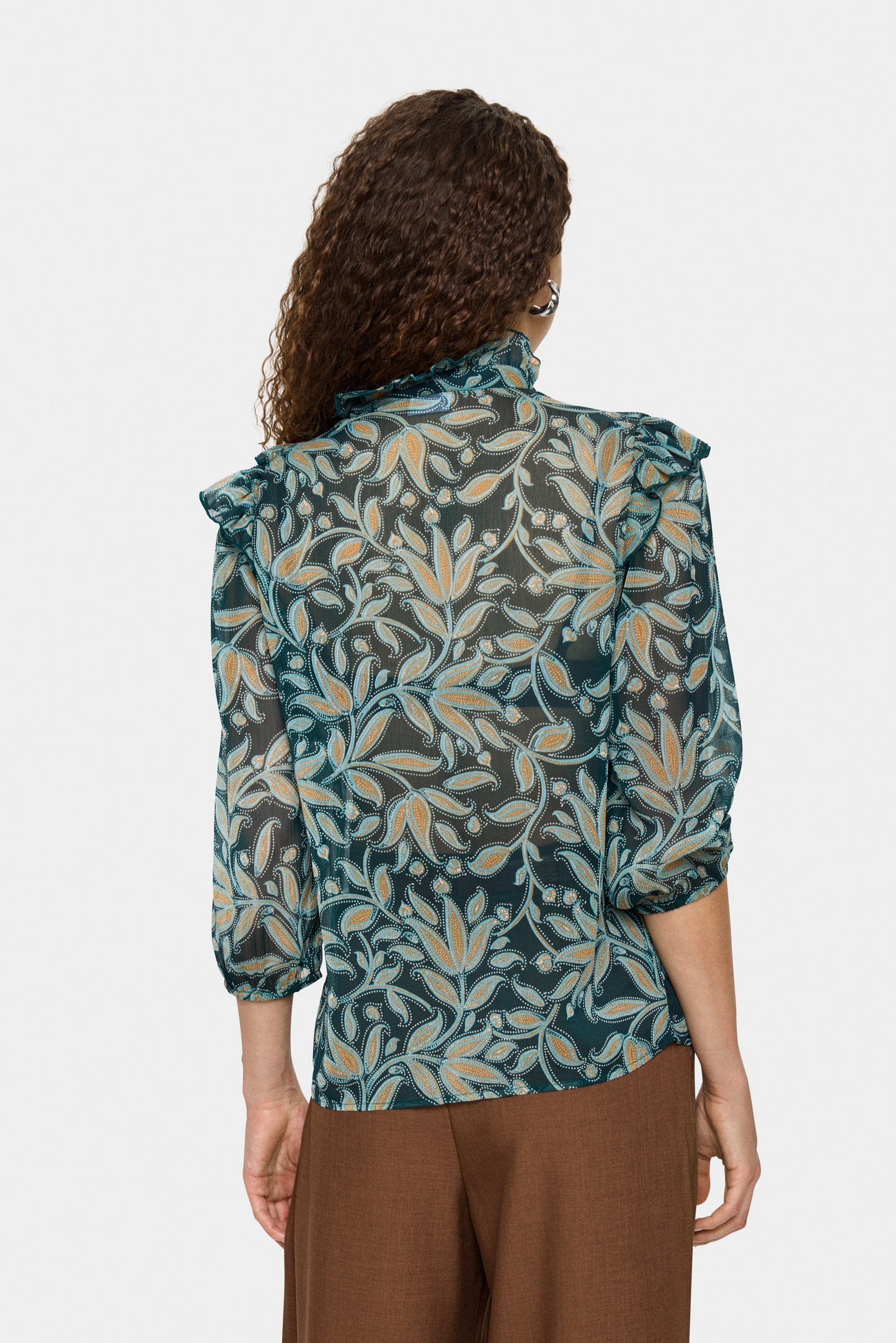 Maxine Blouse | Pine Autumn Floral
