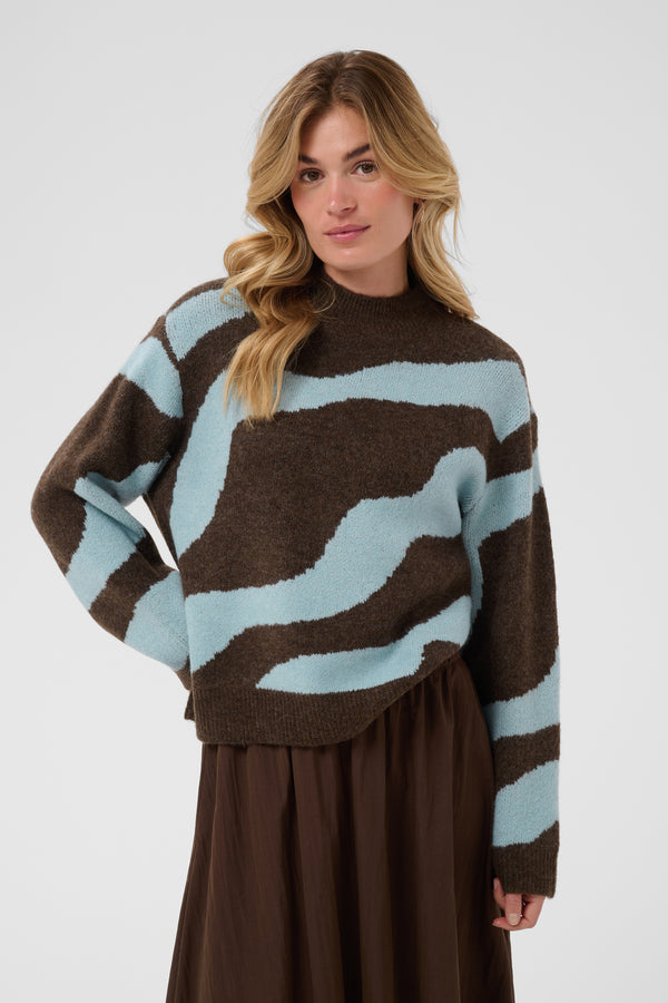 Saint Tropez Mallie Pullover | Dark Earth