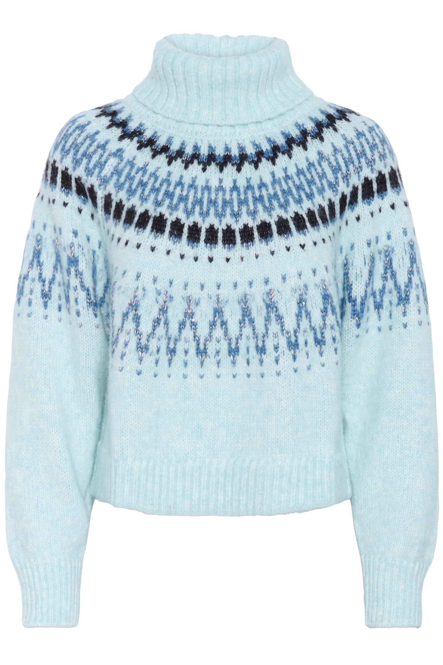 Megna Rollneck Pullover | Starlight Blue Melange
