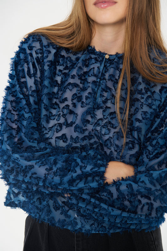 Nilsine Blouse | Pageant Blue
