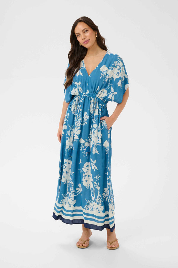 Rasheda Dress | Vallarta Blue Flower Bouquet