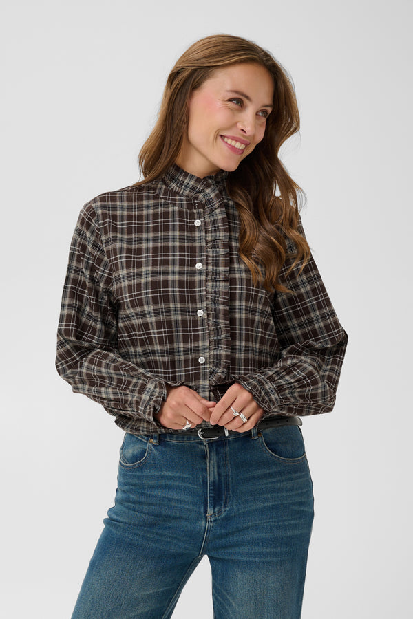 Saint Tropez Ully Shirt | Chocolate Brown