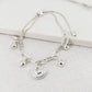 Envy Adjustable Fan Charm Bracelet | Silver