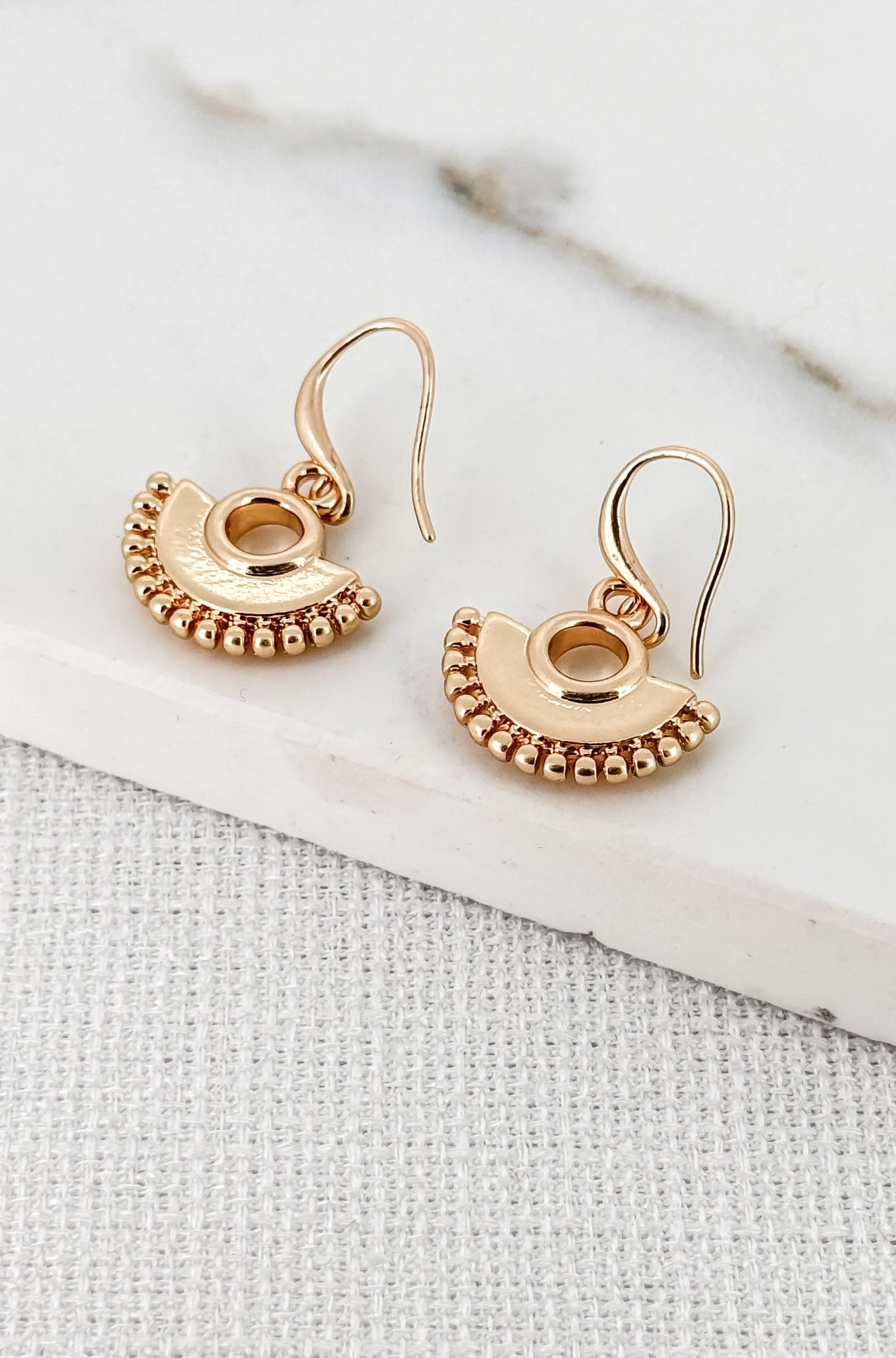 Envy Gold Fan Earring