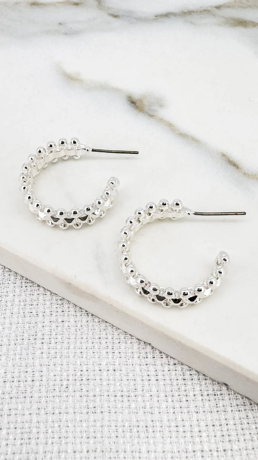 Envy Silver Hoop Earring