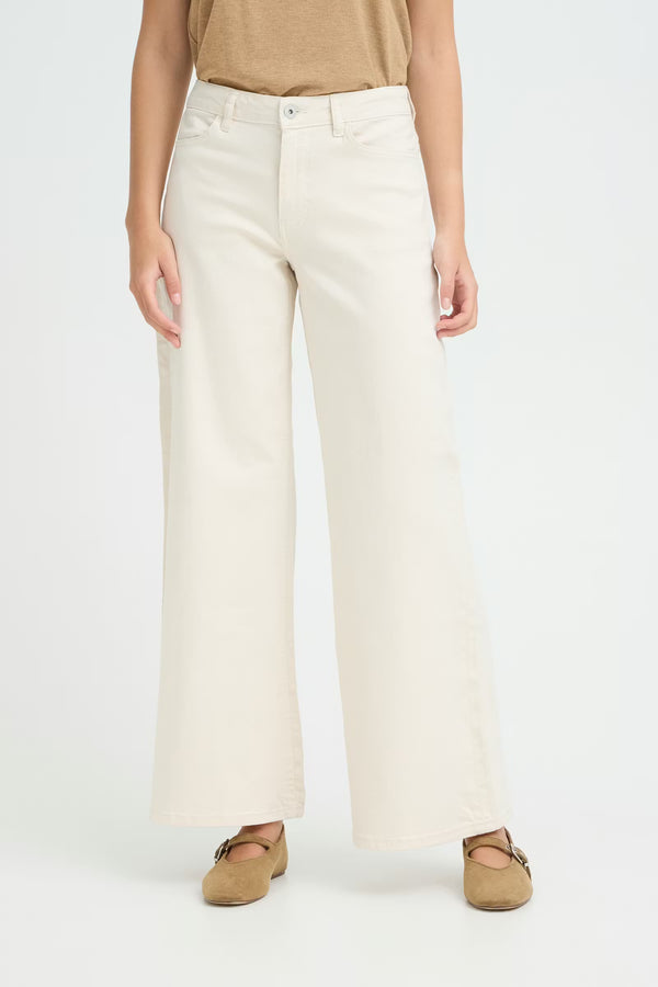 Ichi Ziggy Wide Leg Jeans | Birch