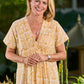 Portici Cotton Dress | Gold