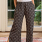 Turin Geometric Print Trousers | Black & White