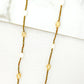 Envy Long Bronze Crystal Necklace with Gold and Pearl Nuggets