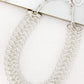 Envy Short Silver Infinity Chain T-Bar Necklace