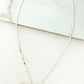 Envy Short Silver Bow Necklace