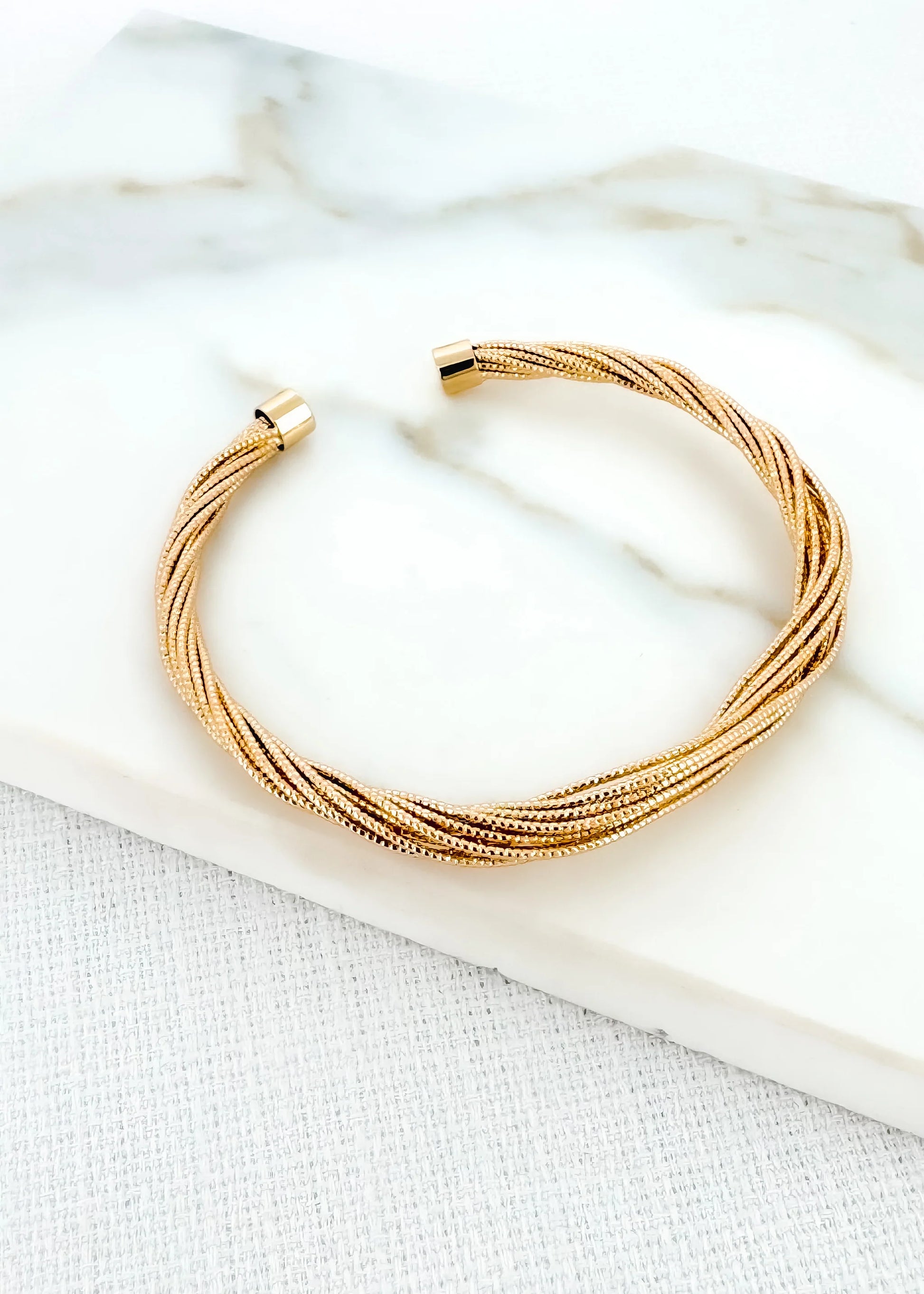 Envy Slim Gold Multi Strand Bangle