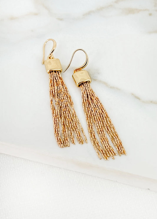 Envy Gold Tassel Earring