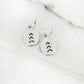Envy Textured Silver Dropper Earring