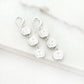 Envy Silver Coin Dropper Earring