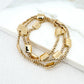 Envy Gold Triple Layer Stretch Bracelet