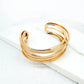 Envy Layer Cuff Bangle | Gold