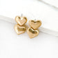 Envy Gold Double Heart Dropper Earring