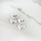 Envy Silver Double Heart Dropper Earring