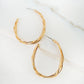 Envy Large Gold Lattice Effect Earring