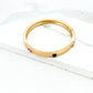 Envy Gold Hinged Bangle with Multi Coloured Faceted Glass Detail