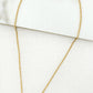 Envy Short Gold Necklace with Crystal Circle Pendant