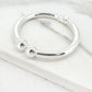 Envy Silver Hinged Bangle