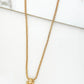 Envy Long Gold Chain with Diamante T-bar Pendant