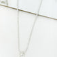 Long Silver Chain with Diamante T-bar Pendant