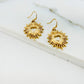 Envy Gold Heart Pendant Dropper Earrings