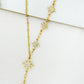 Envy Short Gold Necklace with Diamante Stars