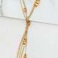 Envy Long Triple Layer Gold Knot Necklace