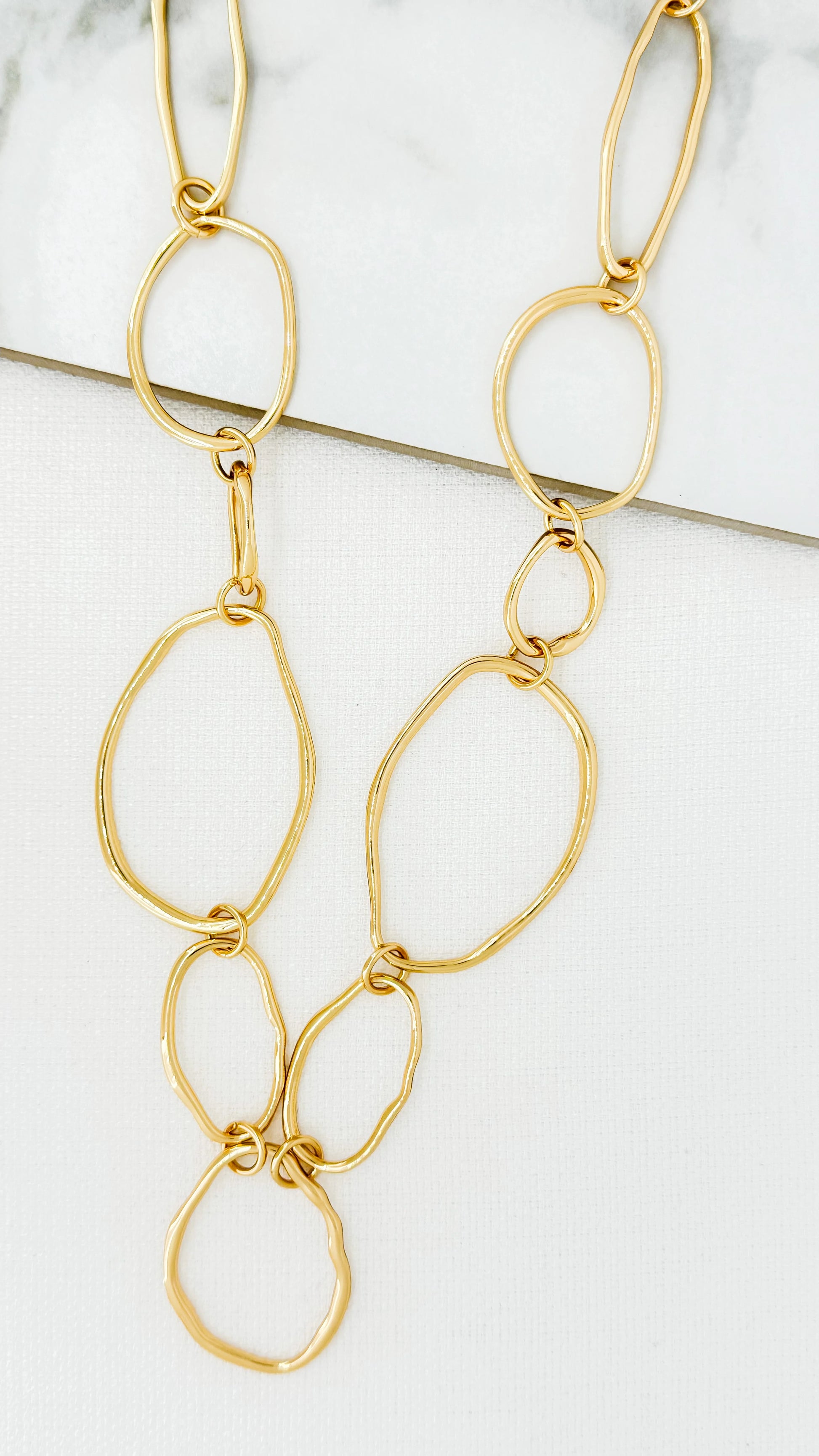 Envy Long Gold Loop Necklace