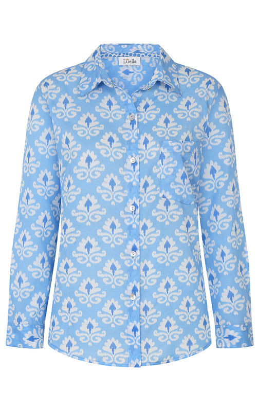 Luella Porto Cotton Shirt (BF Fit) | Pale Blue