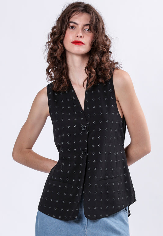 Religion Fleet Waistcoat | Black