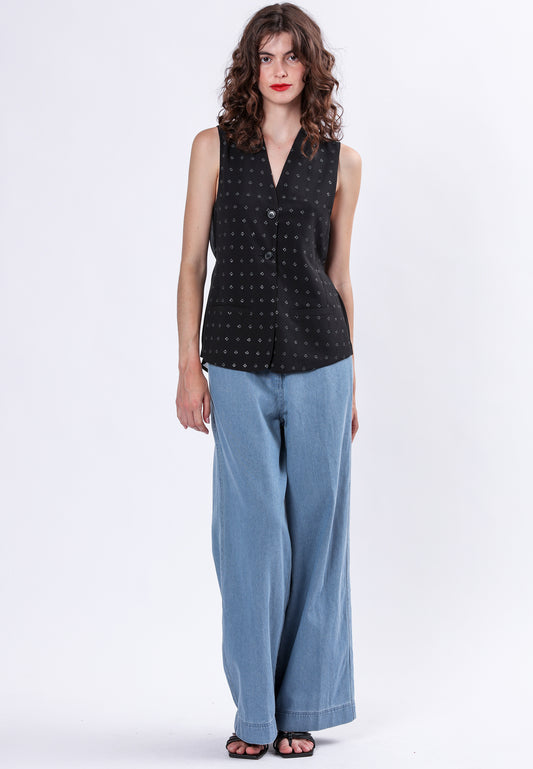 Religion Fleet Waistcoat | Black